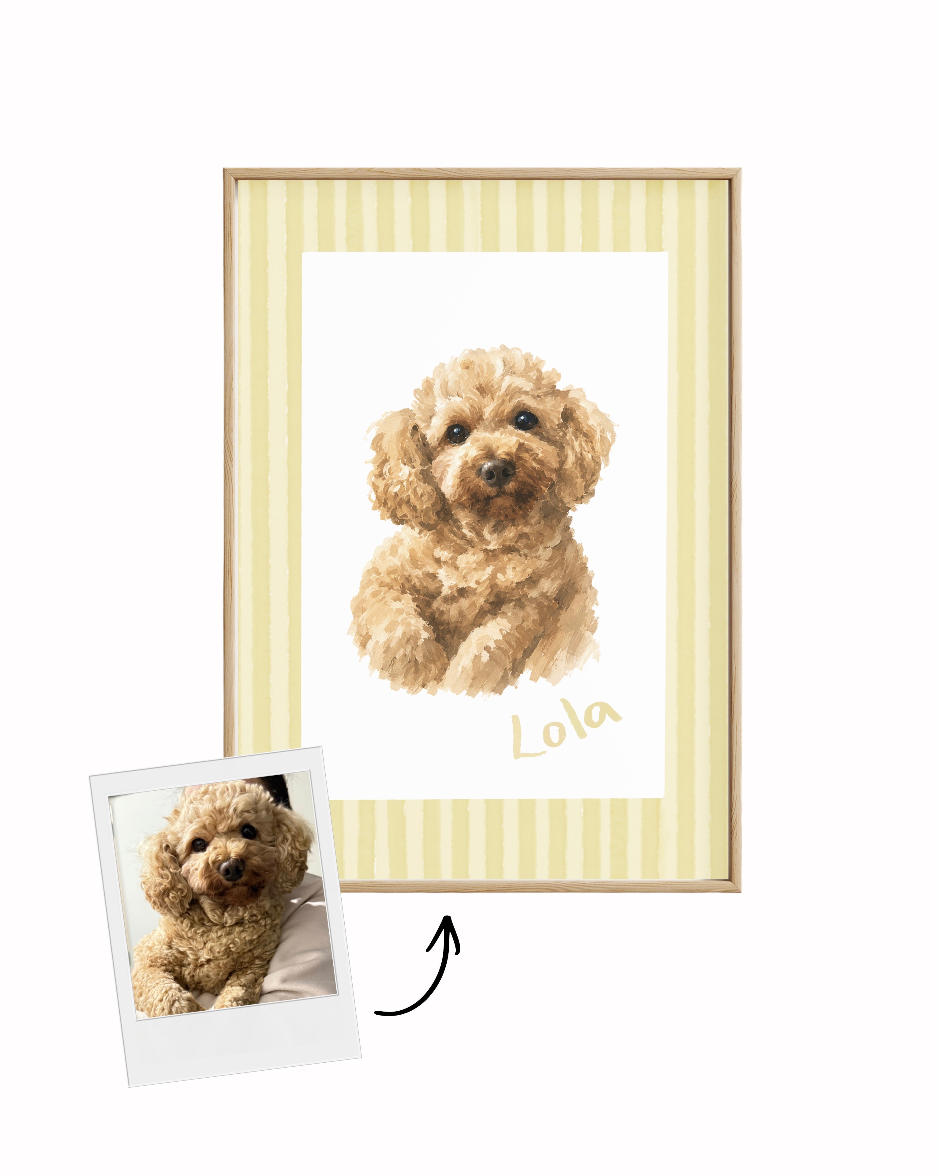 Custom Illustrated Pet Portrait Artwork