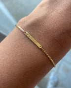 Custom Engraved Bar Bracelet
