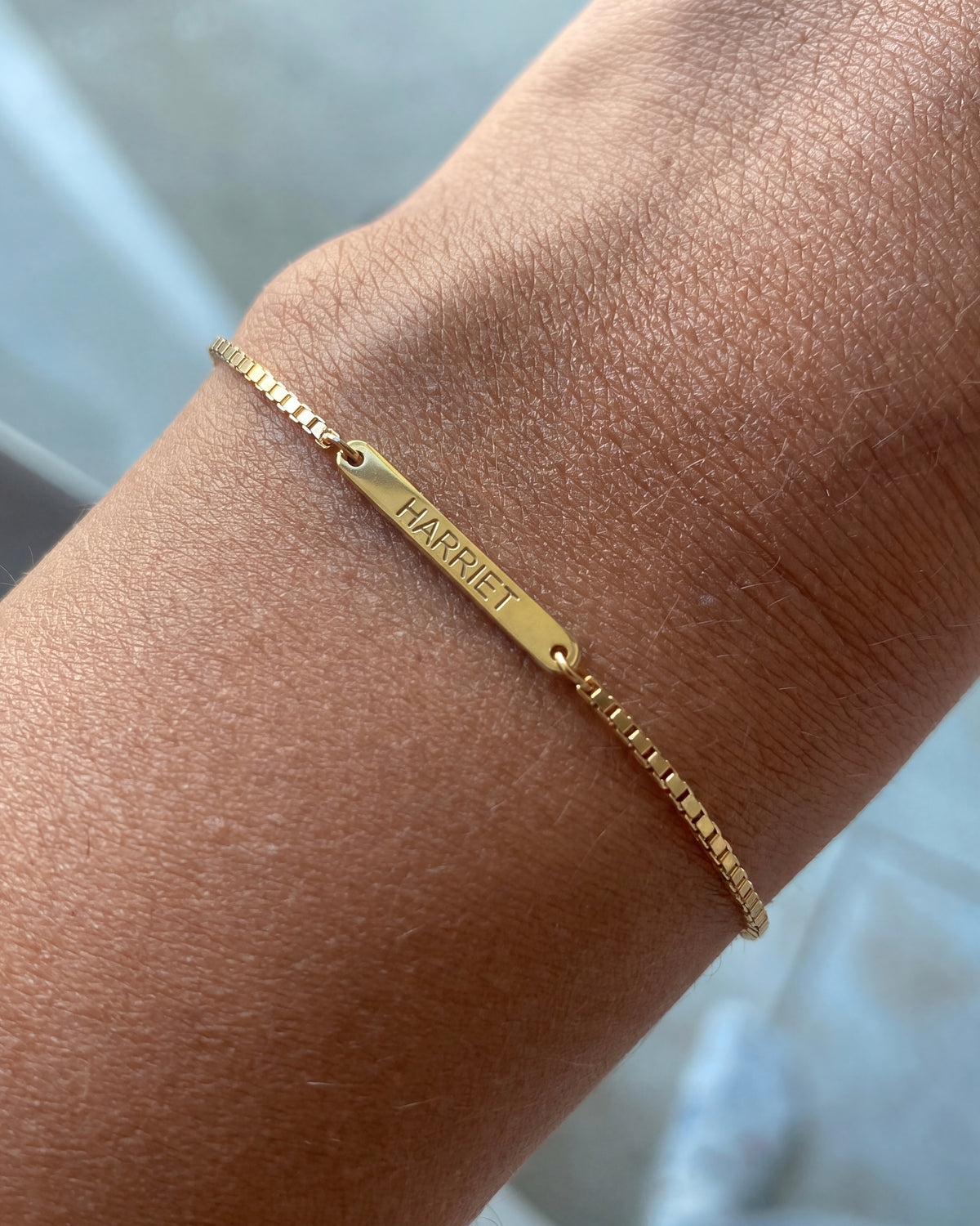Custom Engraved Bar Bracelet
