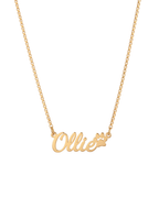 Custom Paw Print Name Necklace