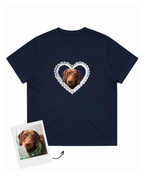 Custom Lace Heart Pet Tee