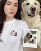 Custom Embroidered Pet Portrait T-Shirt