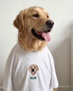 Custom Embroidered Pet Portrait T-Shirt