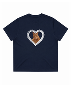 Custom Lace Heart Pet Tee
