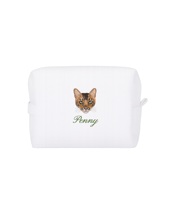 Custom Embroidered Pet Portrait Waffle Bag