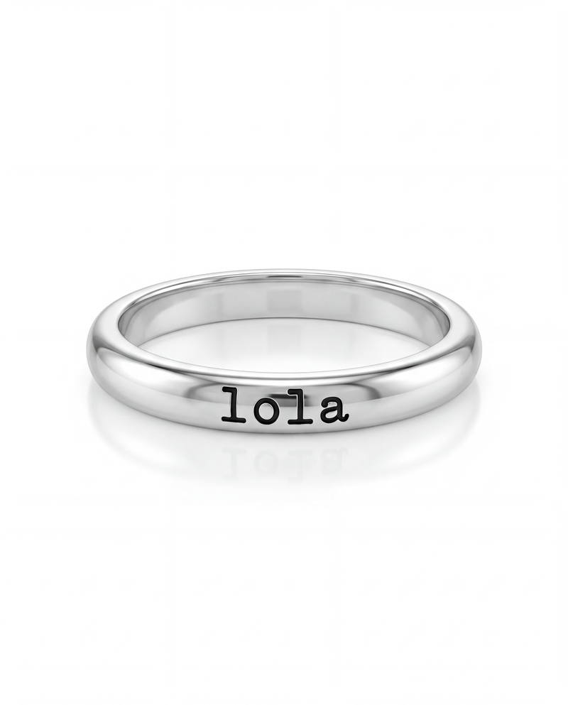 Custom Name Ring