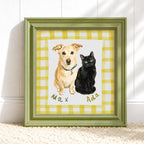 Custom Illustrated Pet Portrait Artwork