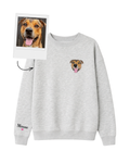 Custom Pet Portrait Sweatshirt With Sleeve