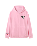 Custom Pet Embroidered Zip Up Hoodie + Name On Sleeve