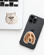 Custom Illustrated Pet Portrait Sticker