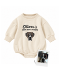 Custom Embroidered New Best Friend Baby Romper