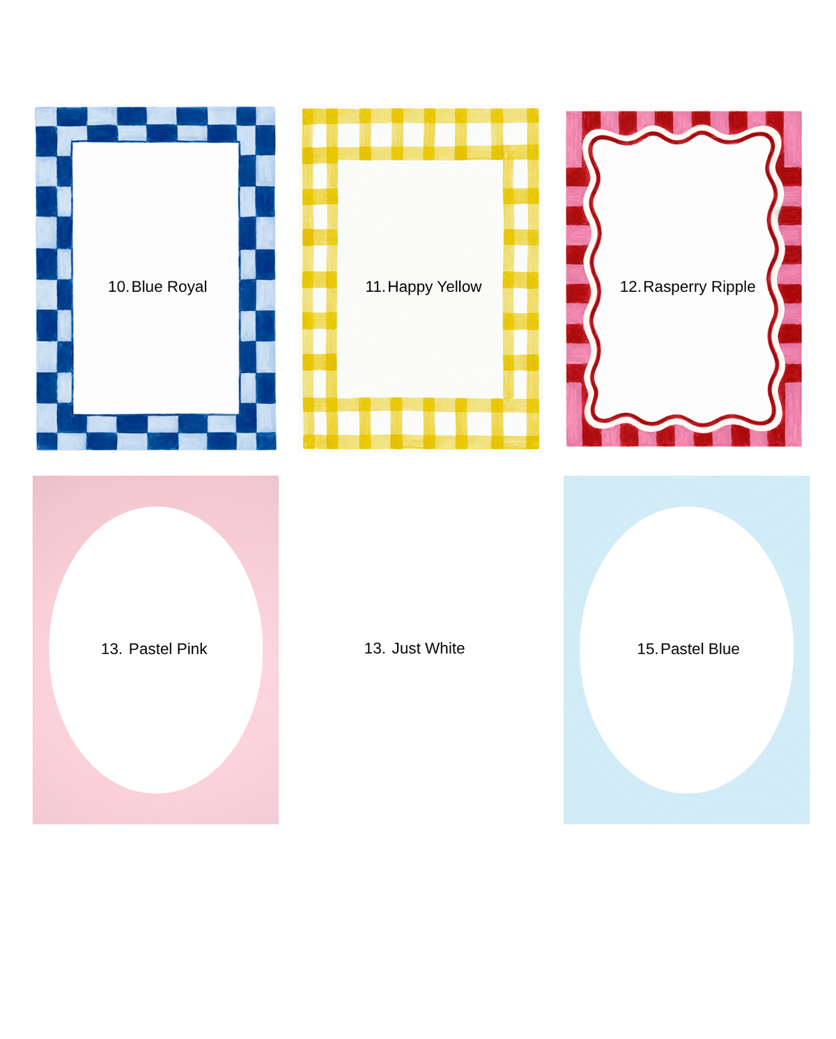 Custom Illustrated Fun Frames Pet Portrait Art